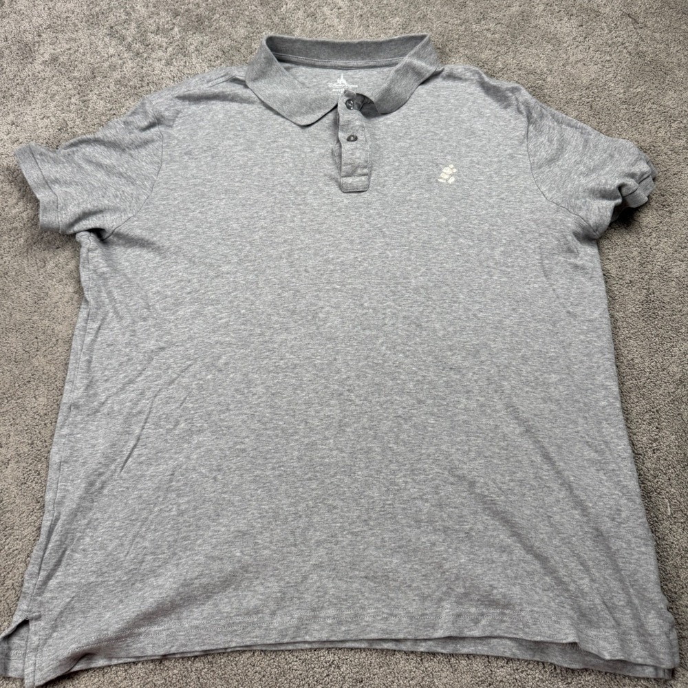 Disney Parks Men's XL Short Sleeve Modern Fit Gray Polo Mickey Mouse